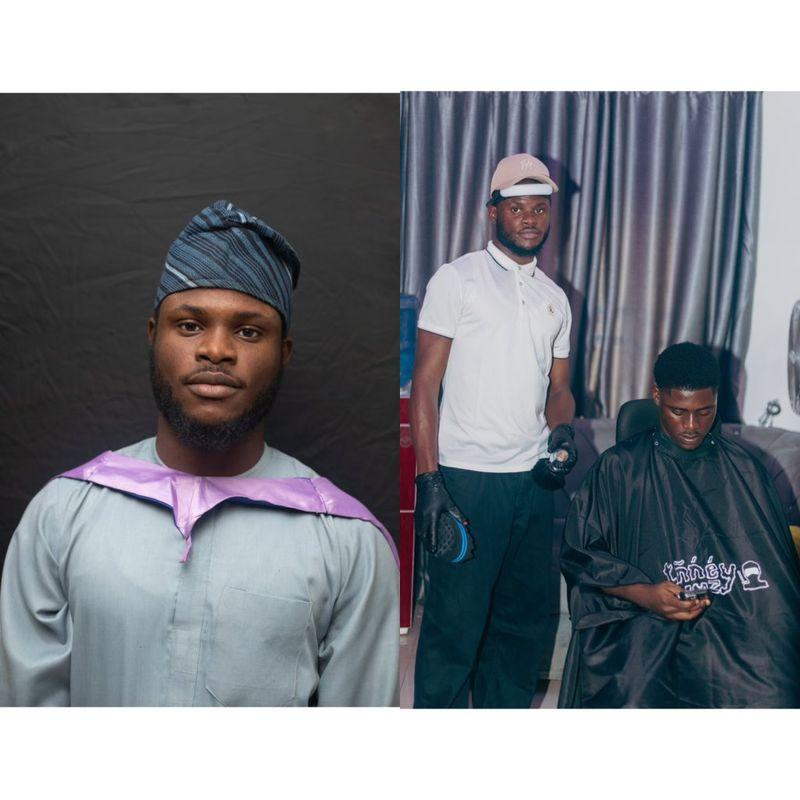 People react to Oyinloye’s first class degree, having combined it with a barber job.